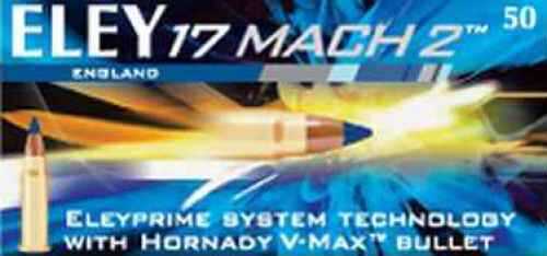 17 Mach 2 50 Rounds Ammunition Eley Ammo 17 Grain Ballistic Tip